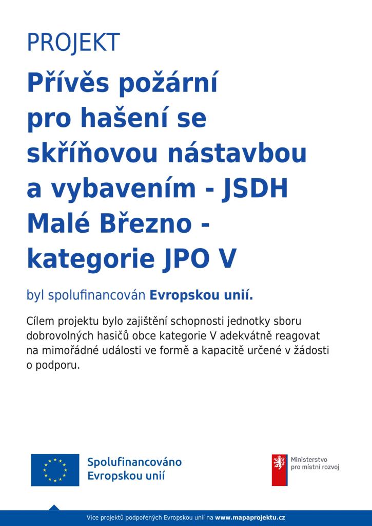 Požární přívěs pro&nbsp;hašení se&nbsp;skříňovou nástavbou